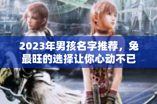 2023年男孩名字推荐，兔最旺的选择让你心动不已