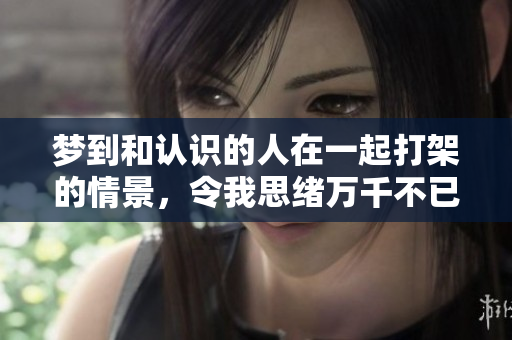梦到和认识的人在一起打架的情景，令我思绪万千不已。