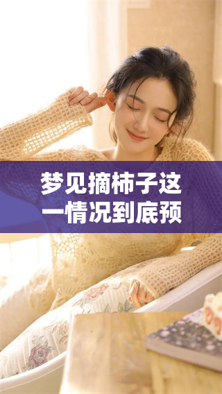 梦见摘柿子这一情况到底预示着什么呢？让我们一起来探讨一下吧！