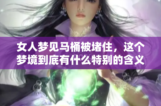 女人梦见马桶被堵住，这个梦境到底有什么特别的含义呢