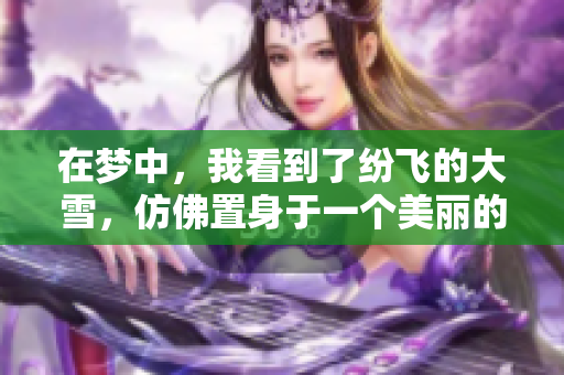 在梦中，我看到了纷飞的大雪，仿佛置身于一个美丽的世界