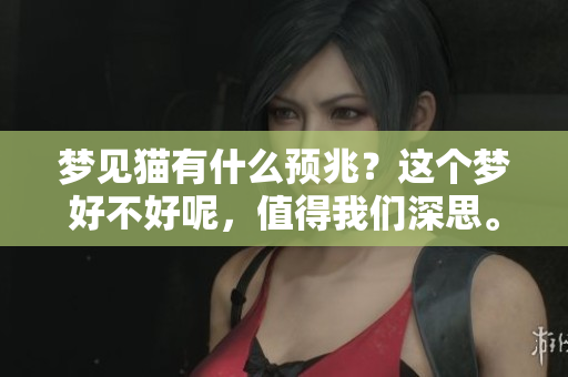 梦见猫有什么预兆？这个梦好不好呢，值得我们深思。
